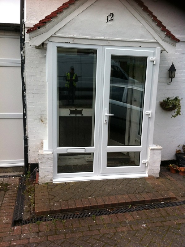 uPVC French doors fitted as front entrance in Hemel Hempstead