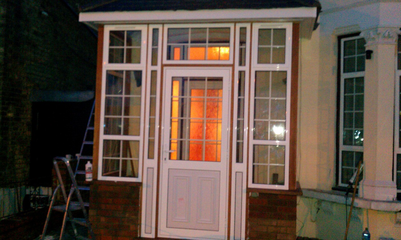 uPVC porch with Georgian bar glazing installed in Hemel Hempstead